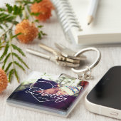 Vaderdag Aangepaste foto-hoofdlettertype voor papp Sleutelhanger (Voorkant Rechts)