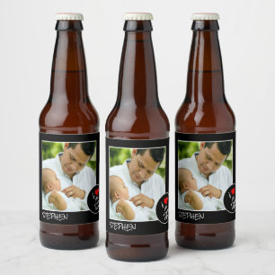 Vaderdag, aangepaste foto - op maat gemaakt bier etiket