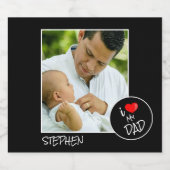 Vaderdag, aangepaste foto - op maat gemaakt bier etiket (Enkel label)