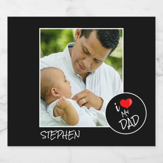 Vaderdag, aangepaste foto - op maat gemaakt bier etiket (Enkel label)