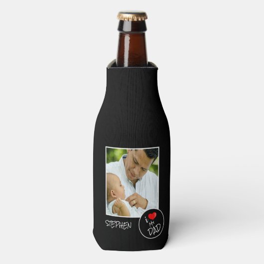 Vaderdag, aangepaste foto - op maat gemaakt flesjeskoeler (Fles Voorkant)