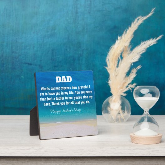 Vaderdag Aangepaste weergaveplek met Easel Fotoplaat (Insitu)