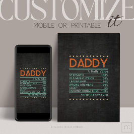 Vaderdag % Aanpasbaar Gevouwen Wenskaart Kaart