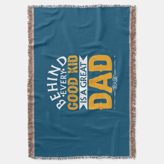 Vaderdag achter goed Kind is een geweldige vader Deken (Voorkant Verticaal)
