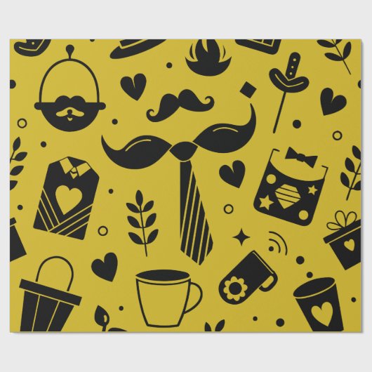 Vaderdag achtergrond cadeaupapier (Vlak)