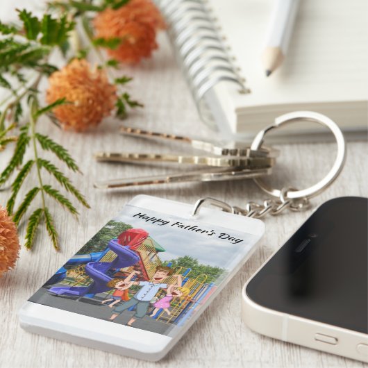 Vaderdag Acryl Sleutelhanger (Voorkant Rechts)