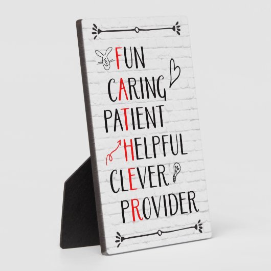 Vaderdag akrotisch fotoplaat (Zijkant)