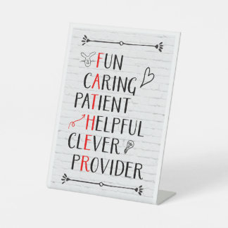 Vaderdag akrotisch reclamebord met voetstuk