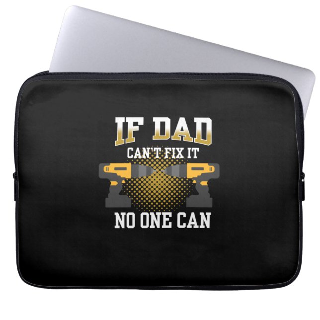 Vaderdag als mijn vader niet kan herstellen laptop sleeve (Voorkant)