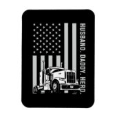 Vaderdag | Amerikaanse vlag van Trucker Dad Magneet (Verticaal)