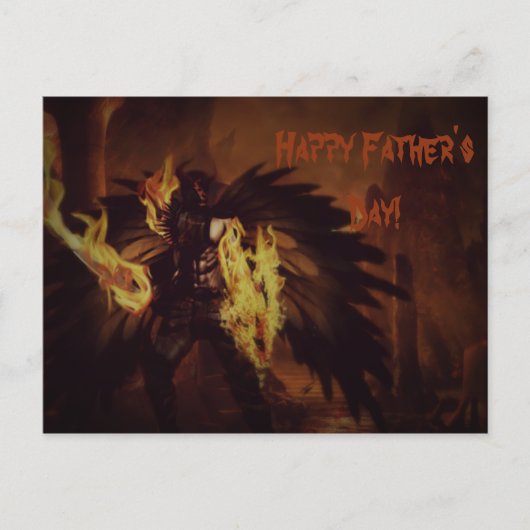 Vaderdag Angel Briefkaarten (Voorkant)