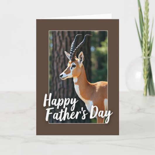 Vaderdag Antelope kaart met zachte uitstraling (Voorkant)