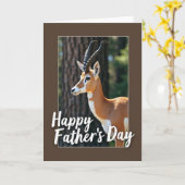 Vaderdag Antelope kaart met zachte uitstraling (Gele Bloem)