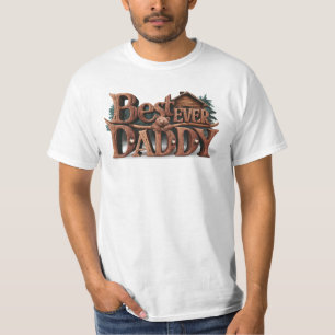 *~* Vaderdag AP86 BESTE OOIT DADDY Rustic T-shirt