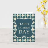 Vaderdag, Argyle Pattern Kaart (Gele Bloem)