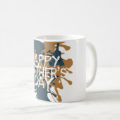 Vaderdag Artsy Abstract Koffiemok (Voorkant rechts)