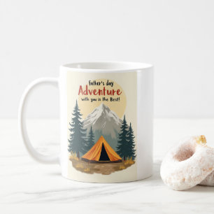 Vaderdag Avontuur Camping Thema Koffiemok