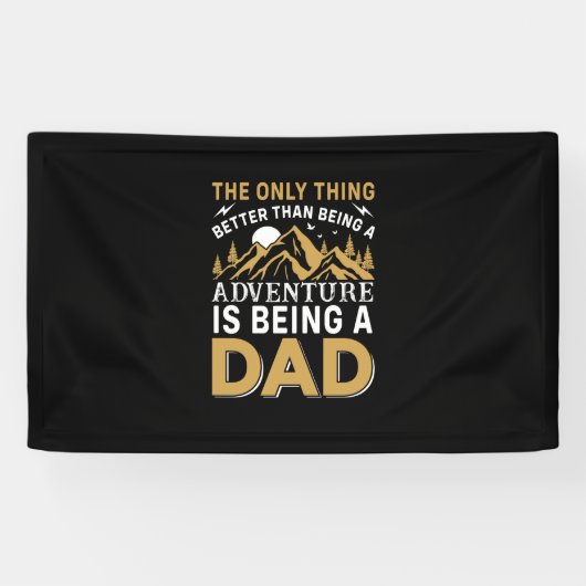 Vaderdag Avontuur Is Een Vader Zijn Spandoek (Horizontaal)