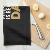 Vaderdag avontuur is vader worden theedoek (Quarter Fold)