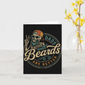 Vaderdag Baarden vaders zijn beter Grappige vader Kaart (Gele Bloem)