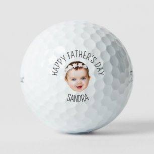 Vaderdag Baby Portrait New Dad aankondiging Golfballen