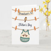 Vaderdag Babykleren Kaart (Gele Bloem)