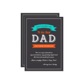 vaderdag bannerkaart kaart (Voorkant / Achterkant in situ)