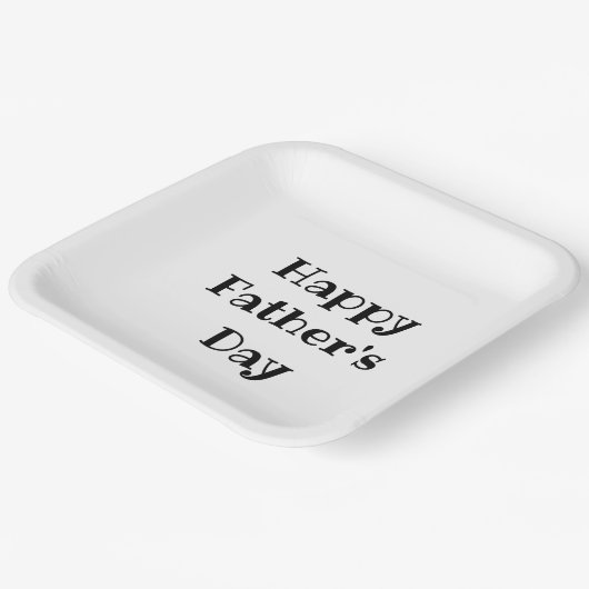 Vaderdag Barbecue Black White Paper Borden Papieren Bordje (Gebogen)