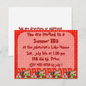 vaderdag BarBQ-uitnodiging Kaart (Voorkant / Achterkant)