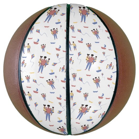 Vaderdag Basketball Basketbal (Verticaal)