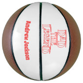 Vaderdag Basketball, Legende, aangepaste naam Basketbal (Verticaal)