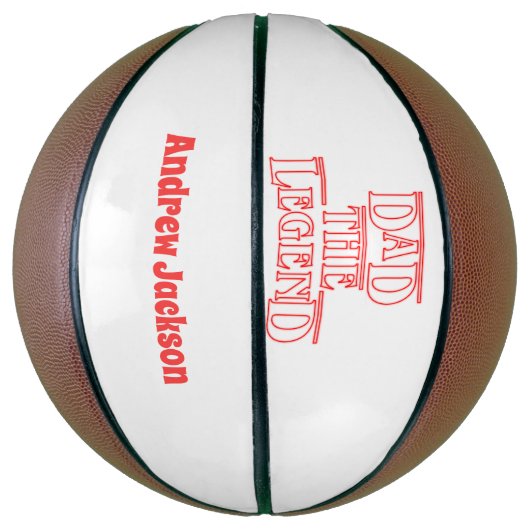 Vaderdag Basketball, Legende, aangepaste naam Basketbal (Verticaal)