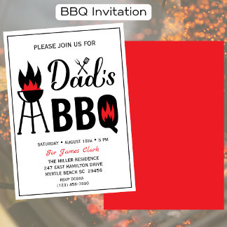 Vaderdag BBQ-feestje Kaart
