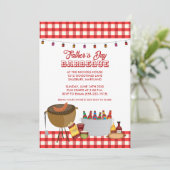 Vaderdag BBQ Feestuitnodigingen Kaart (Staand voorkant)