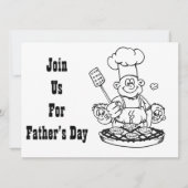 **VADERDAG BBQ** INVITATIE KAART (Voorkant)