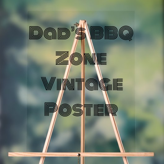 Vaderdag, BBQ-liefhebbers en grillliefhebbers Acryl Bord (Neutraal)