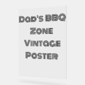 Vaderdag, BBQ-liefhebbers en grillliefhebbers Acryl Bord (Hoek)