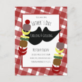 Vaderdag BBQ Picnic Chilling Grilling Briefkaart (Voorkant)