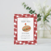 Vaderdag BBQ Picnic Event Sandwich Invitation Briefkaart (Staand voorkant)