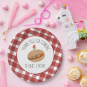 Vaderdag BBQ Picnic Event Sandwich Papieren Bordje (Feest)