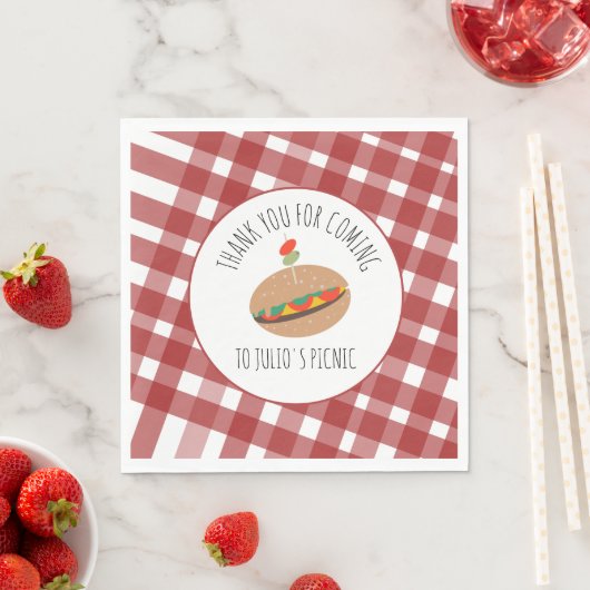 Vaderdag BBQ Picnic Event Sandwich Servet (Insitu)