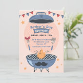 Vaderdag BBQ Uitnodiging (Staand voorkant)