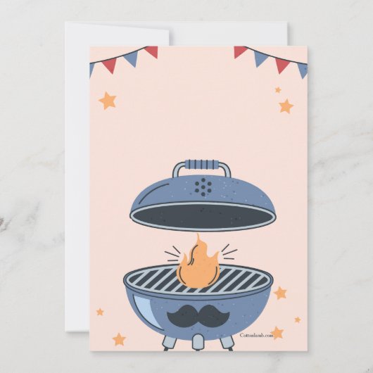 Vaderdag BBQ Uitnodiging (Achterkant)