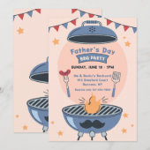 Vaderdag BBQ Uitnodiging (Voorkant / Achterkant)