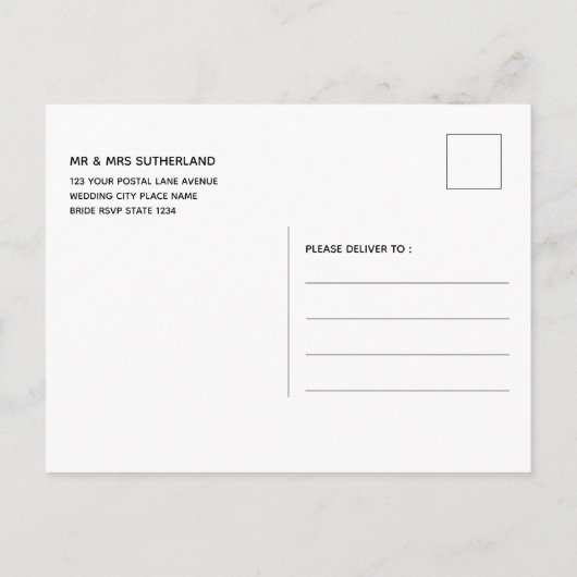 vaderdag BBQ Uitnodiging Briefkaart (Achterkant)