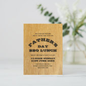 vaderdag BBQ Uitnodiging Briefkaart (Staand voorkant)