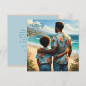 Vaderdag Beach Bond Etnische Vader & Zoon (Voorkant / Achterkant)