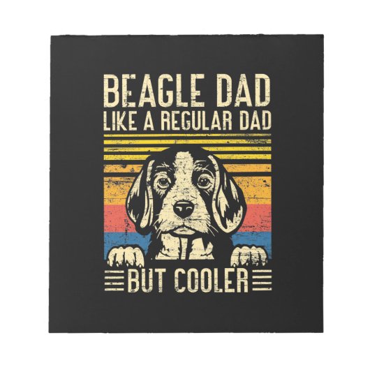 Vaderdag | Beagle Dog Dad Notitieblok (Voorkant)