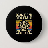 Vaderdag | Beagle Dog Dad Ronde Button 7,6 Cm (Voorkant)