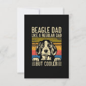 Vaderdag | Beagle Dog Dad RSVP Kaartje (Voorkant)